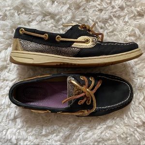 SPERRY black and gold
